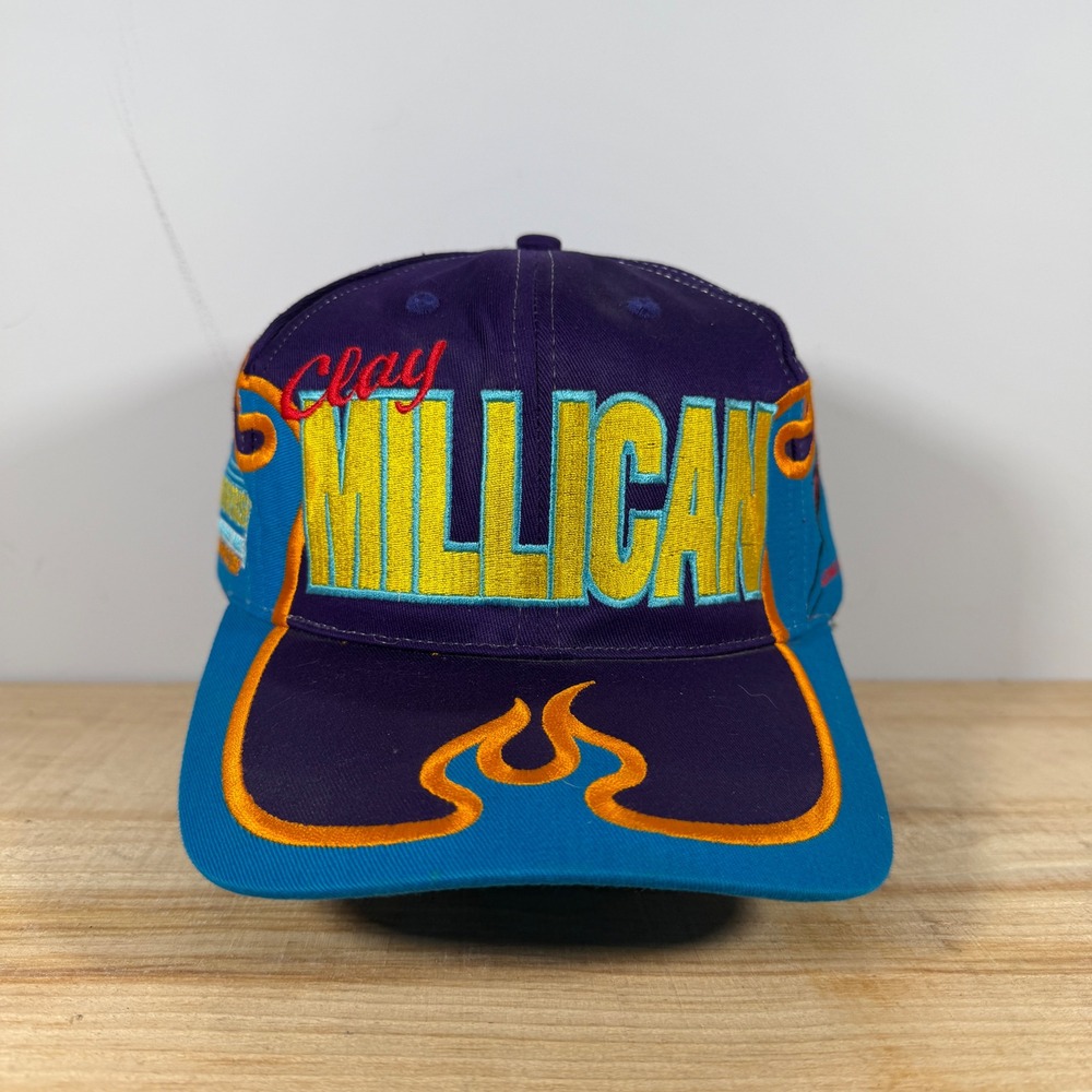 Clay Millican Hat Mens Strapback Purple Vtg 2001 IHRA Champion Top Fuel Dragster